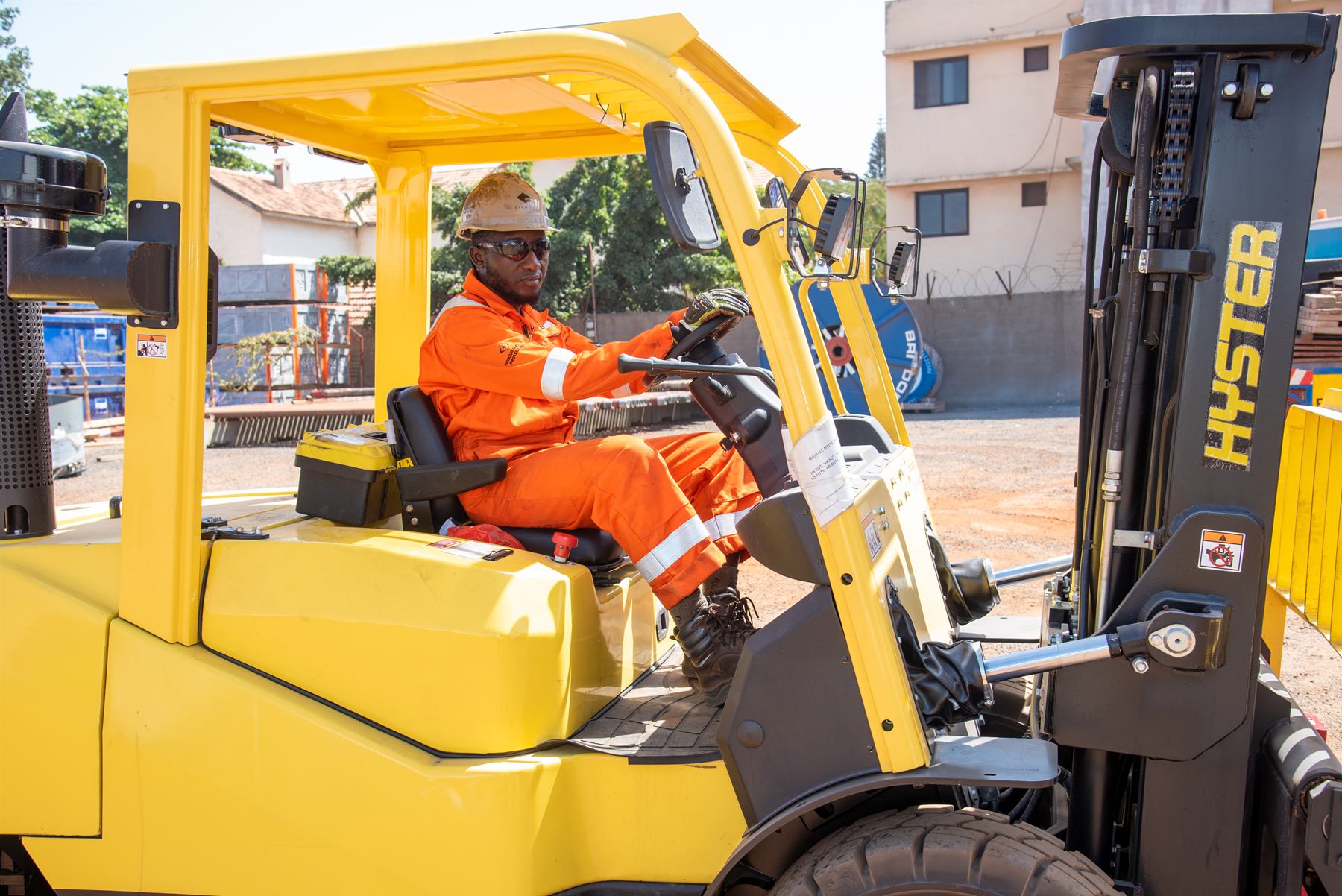 Equipment being prepared for inspection and certification at the SILS base